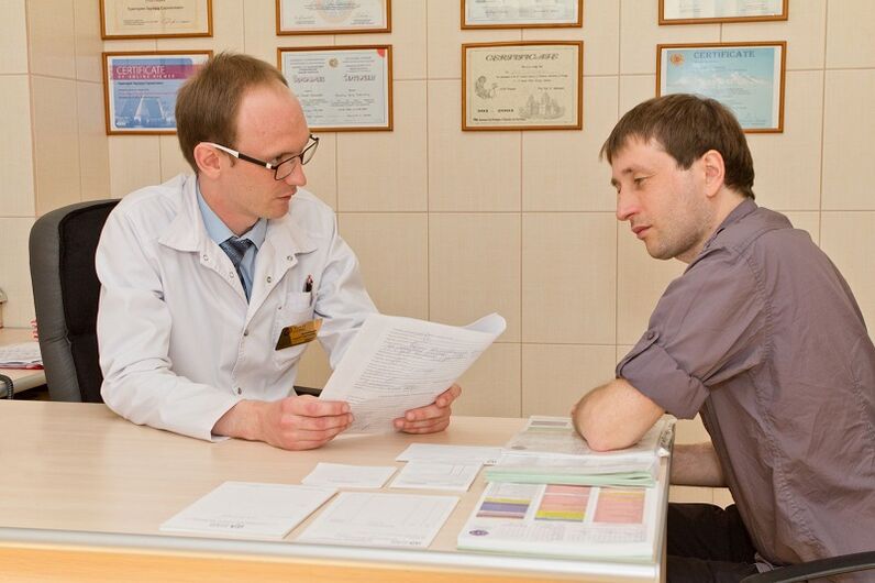 Patientprostatit vid mottagandet av en specialist