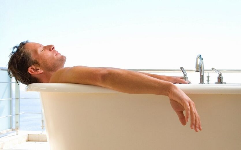 varmt bad för prostatit hos män